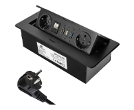 Spacetronik Mediaport - gniazdo blatowe SPS-D26B V2 - 1153968 - zdjęcie 1